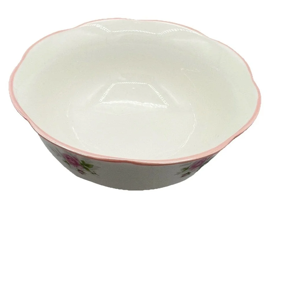 Elegance PetiteRose Pattern Luster Fine‎ Porcelain Fruit /Desert Bowl Small Size